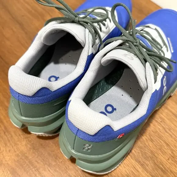 ON Cloud Size 9 Cloudventure 3 Waterproof Trail Shoes Cobalt Blue/Ivy Green